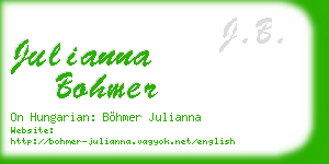 julianna bohmer business card